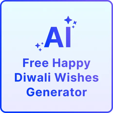 Free AI Happy Diwali Wishes Generator, Free AI Diwali Wishes Maker Online